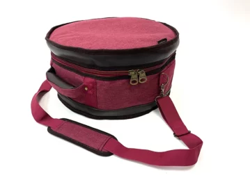 Barton 10X7, Tom Tom Drum Bag - 600D with Faux Leather Trim, Color - Mulberry Truffle