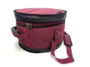 Barton 13X9, Tom Tom Drum Bag - 600D with Faux Leather Trim, Color - Mulberry Truffle