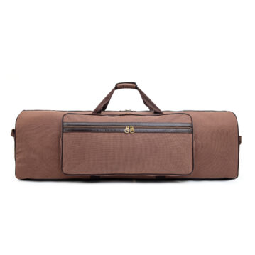 Barton 48"X10"X16" Battle Bag 600D Faux Leather Trim– Dark Brown