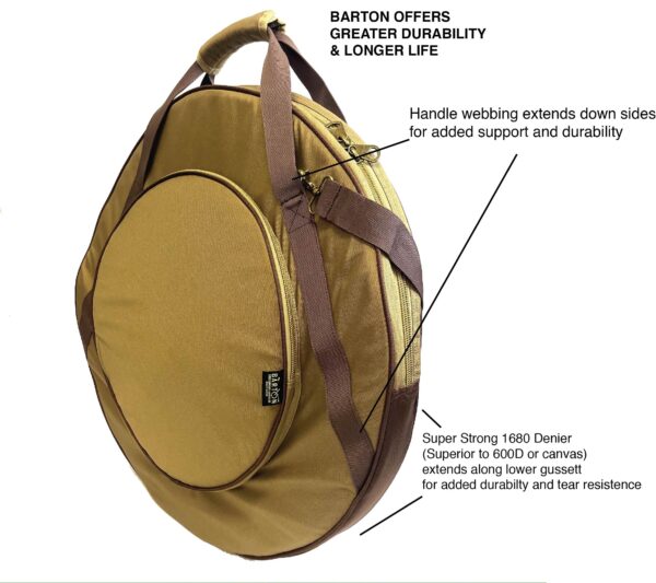 Barton 24/16 Coyote Cymbal-Stick Bag - Image 9