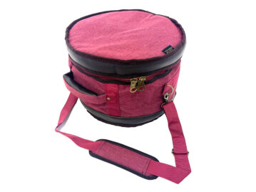 Barton 12X8, Tom Tom Drum Bag - 600D with Faux Leather Trim, Color - Mulberry Truffle