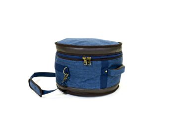 Barton 14X10, Tom Tom Drum Bag - 600D with Faux Leather Trim, Color - Blue Oxford
