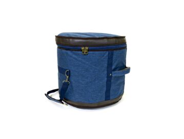 Barton 16X16, Floor Tom Drum Bag - 600D with Faux Leather Trim, Color - Blue Oxford