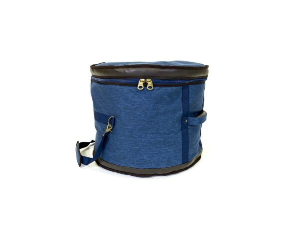Barton 18X14, Bass Drum Bag - 600D with Faux Leather Trim, Color - Blue Oxford