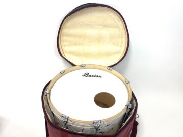 Barton 22X14, Bass Drum Bag - 600D with Faux Leather Trim, Color - Mulberry Truffle