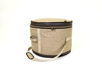 Barton 18X14, Bass Drum Bag - 600D with Faux Leather Trim, Color - Tawny Brown