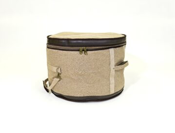 Barton 22X14, Bass Drum Bag - 600D with Faux Leather Trim, Color - Tawny Brown