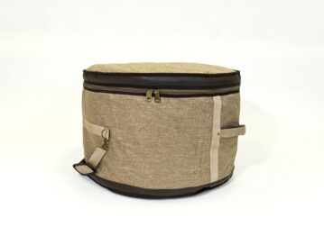 Barton 26X14, Bass Drum Bag - 600D with Faux Leather Trim, Color - Tawny Brown