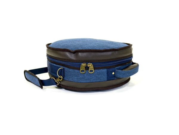 Barton 14X5, Snare Drum Bag - 600D with Faux Leather Trim, Color -Blue Oxford
