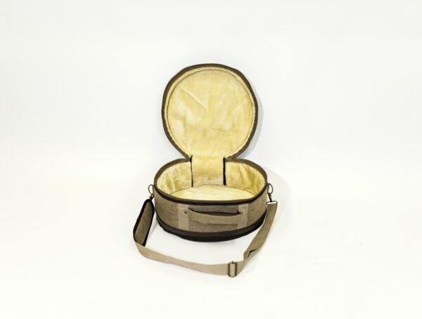 Barton 14X8, Snare Drum Bag - 600D with Faux Leather Trim, Color - Tawny Brown - Image 2