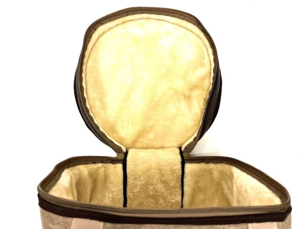 Barton 14X10, Tom Tom Drum Bag - 600D with Faux Leather Trim, Color - Tawny Brown - Image 2