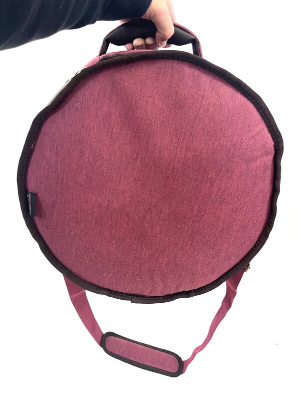 Barton 14X10, Tom Tom Drum Bag - 600D with Faux Leather Trim, Color - Mulberry Truffle - Image 8