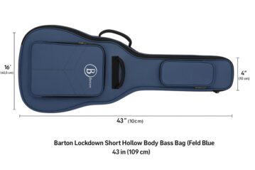 Barton Lockdown Series Gig Bag for Short Hollow Body Bass – Field Blue